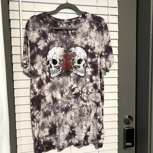 Torrid Tye Dye Skull Super Soft Tee